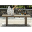 Signature Design by Ashley Furniture Serene Bay Dark Brown Outdoor Coffee Table