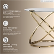 Signature Design by Ashley Furniture Crimonti Champagne Table - Set of 3