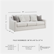 Signature Design by Ashley Maitelynn Light Gray Sofa