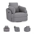 Signature Design by Ashley Modmax Gray Swivel Glider Chair