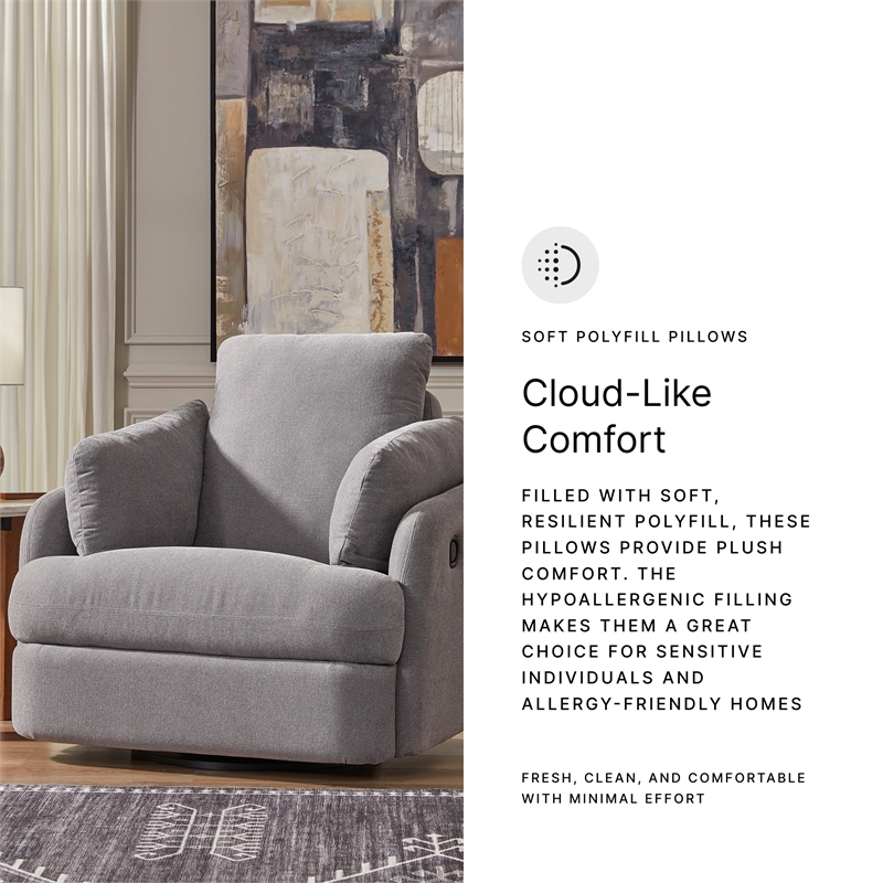 Signature Design by Ashley Modmax Gray Swivel Glider Chair