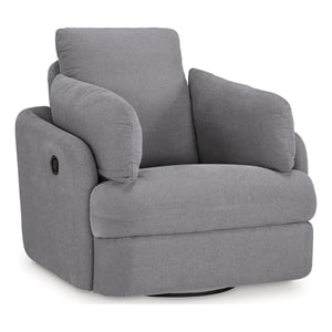 signature design by ashley modmax gray swivel glider chair