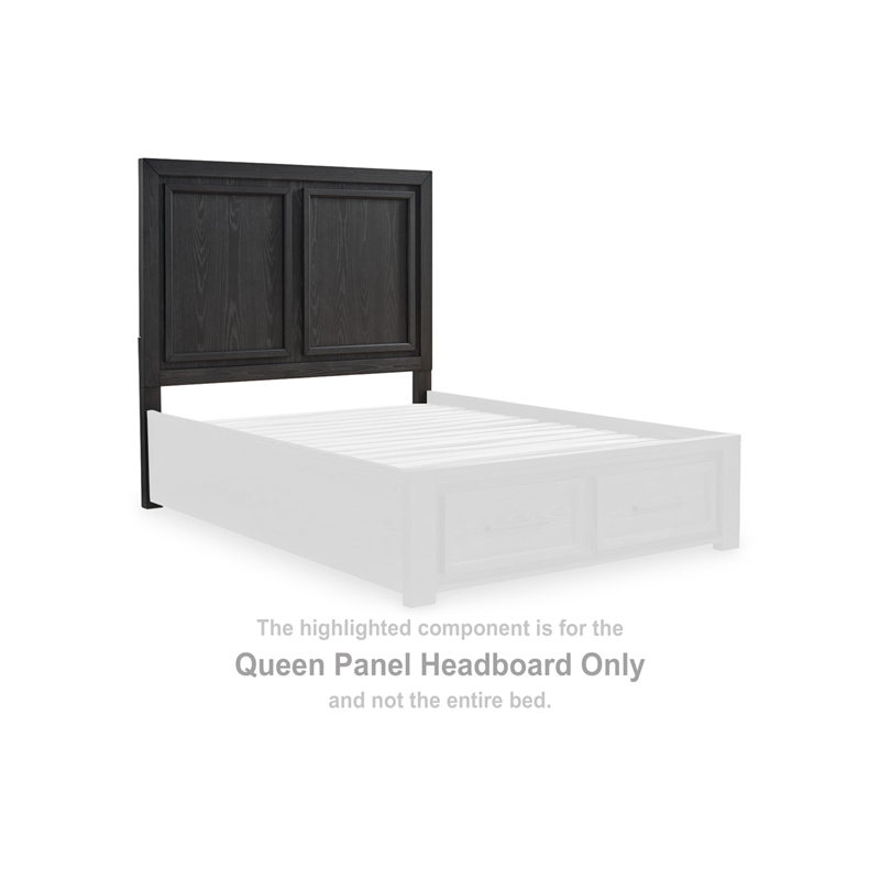 Signature Design by Ashley Foyland Black Queen Panel Headboard