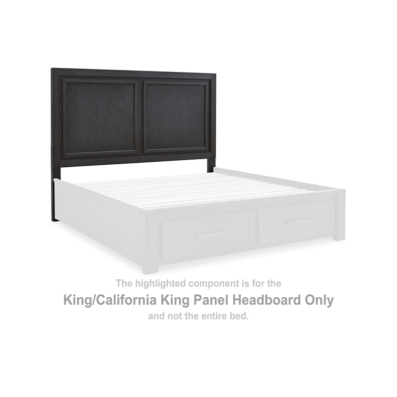 Signature Design by Ashley Foyland Black King/California King Panel Headboard