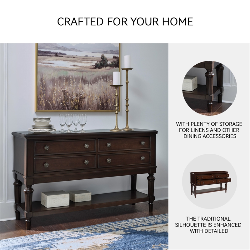 Signature Design by Ashley Lavinton Brown Dining Server