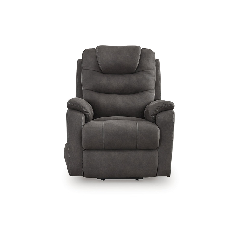 Signature Design by Ashley Snowfield Gray Power Lift Recliner
