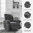 Signature Design by Ashley Aureta Black Power Lift Recliner