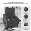 Signature Design by Ashley Aureta Black Power Lift Recliner