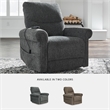 Signature Design by Ashley Aureta Black Power Lift Recliner