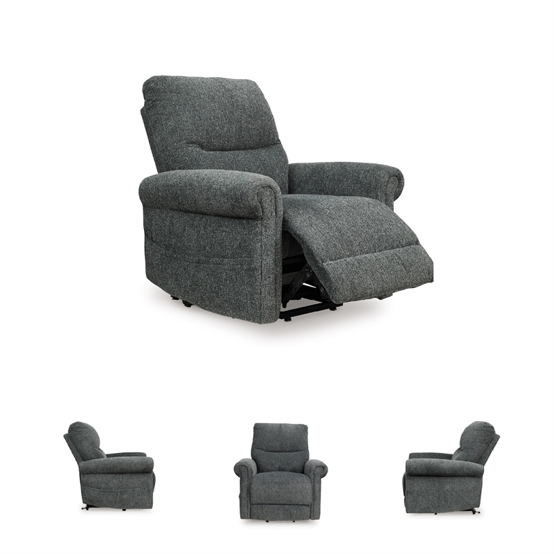 Signature Design by Ashley Aureta Black Power Lift Recliner