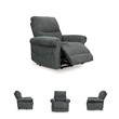 Signature Design by Ashley Aureta Black Power Lift Recliner