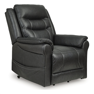 signature design by ashley oatman black power lift recliner