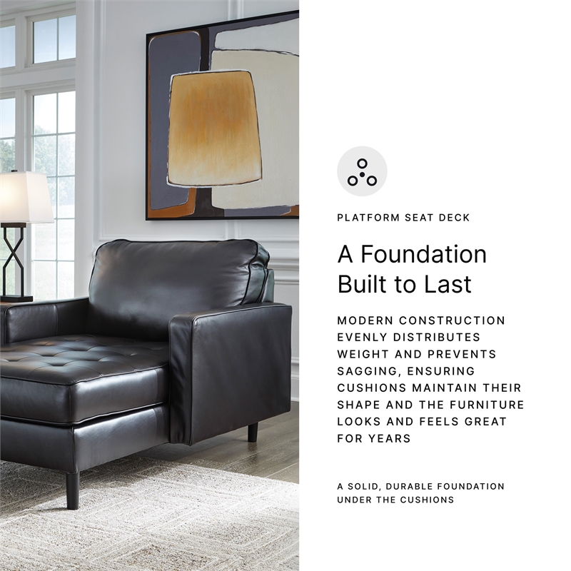 Signature Design by Ashley Bryceview Black Chaise