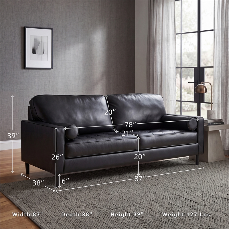 Signature Design by Ashley Bryceview Black Sofa