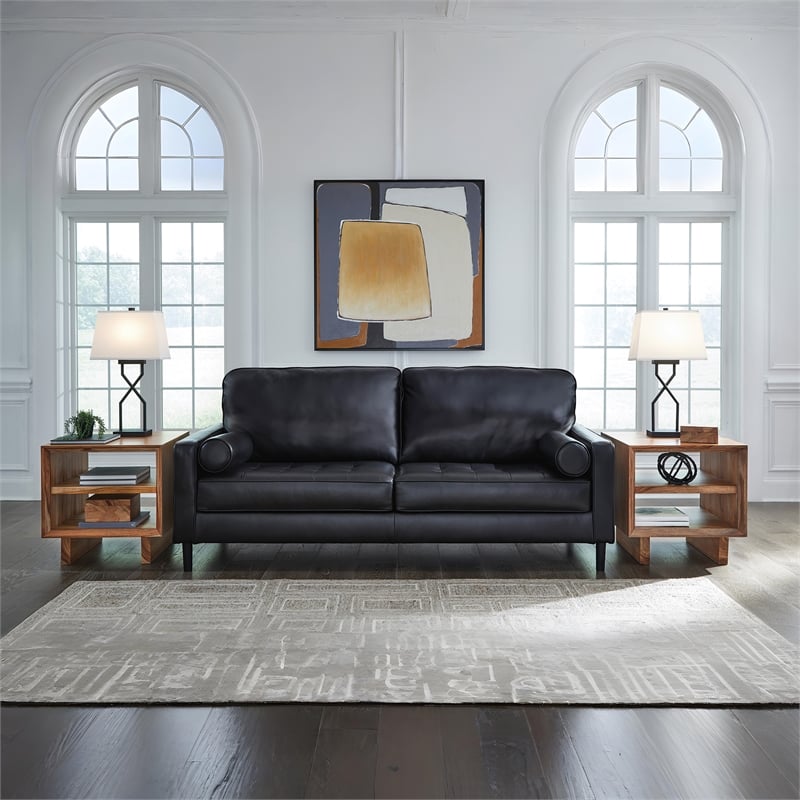 Signature Design by Ashley Bryceview Black Sofa