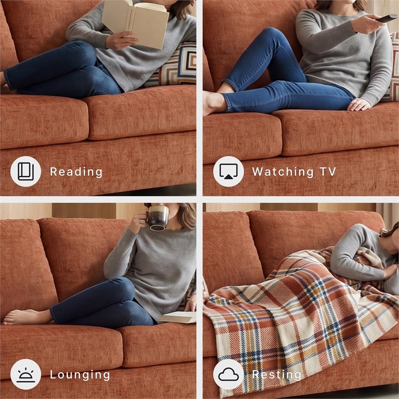 Signature Design by Ashley Aviemore Orange Queen Sofa Sleeper