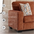 Signature Design by Ashley Aviemore Orange Queen Sofa Sleeper