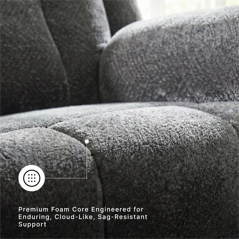Signature Design by Ashley Frohn Gray Reclining Sofa