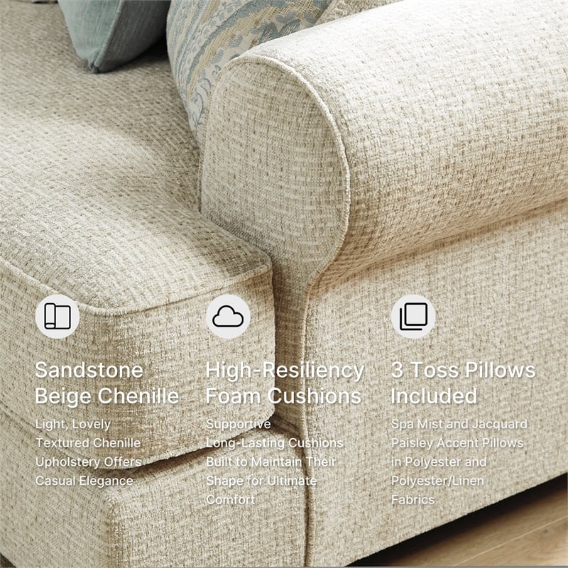 Signature Design by Ashley Monaghan Beige Loveseat