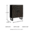 Signature Design by Ashley Fosterman Black Accent Cabinet