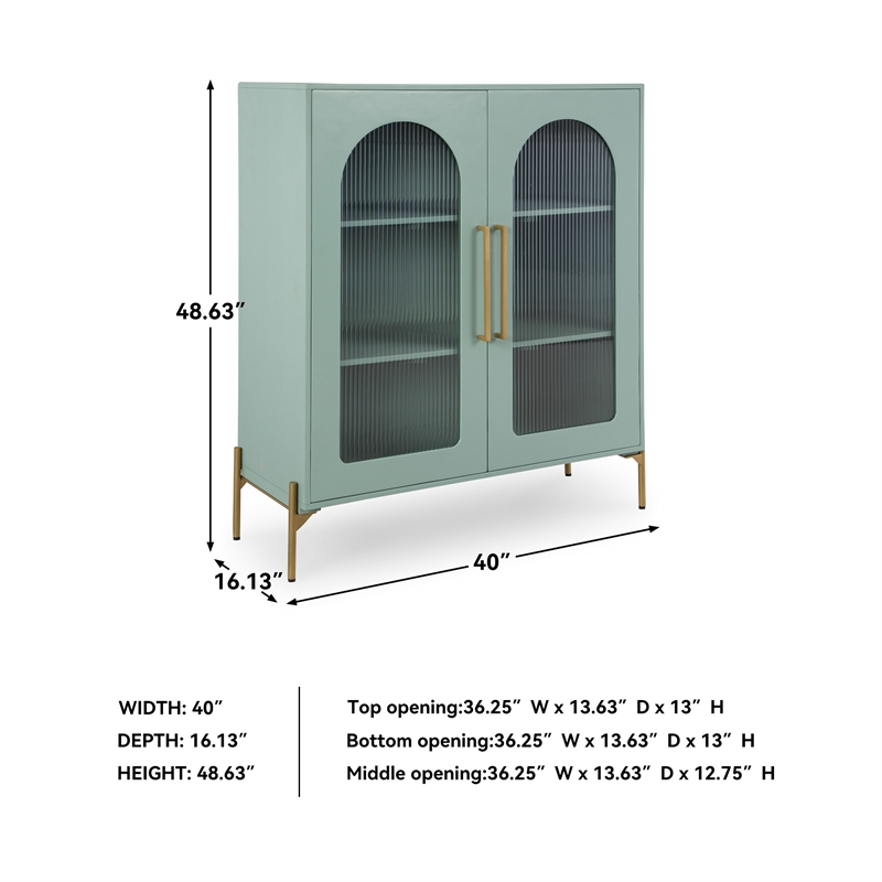 Signature Design by Ashley Adwen Light Green Accent Cabinet