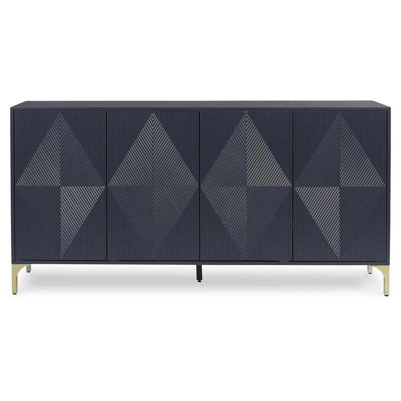 Signature Design by Ashley Loirwick Dark Blue Accent Cabinet
