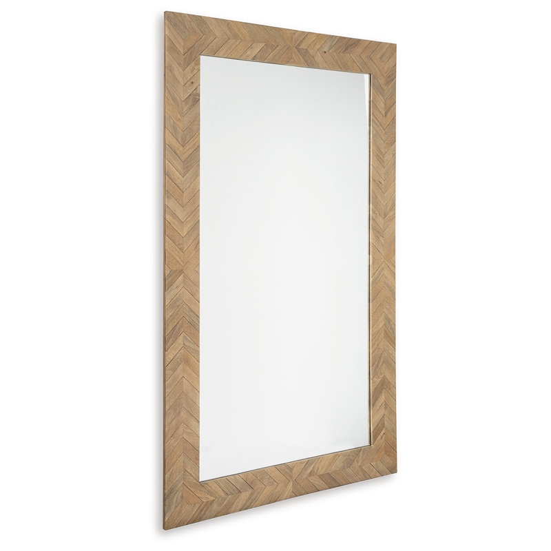 Signature Design by Ashley Waylane Brown Floor Mirror