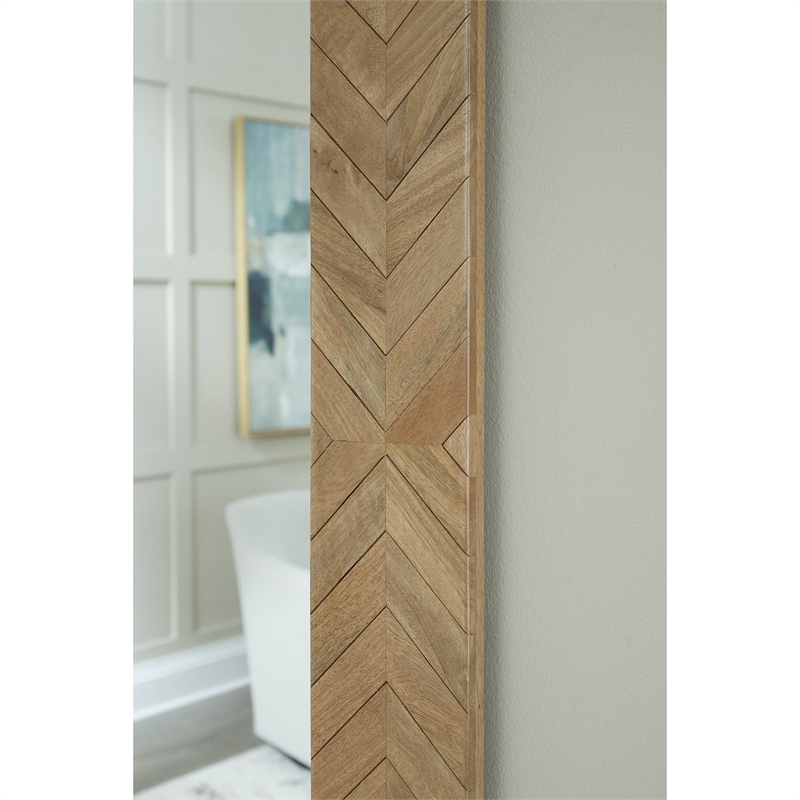 Signature Design by Ashley Waylane Brown Floor Mirror