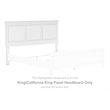 Signature Design by Ashley Fortman White King/California King Panel Headboard