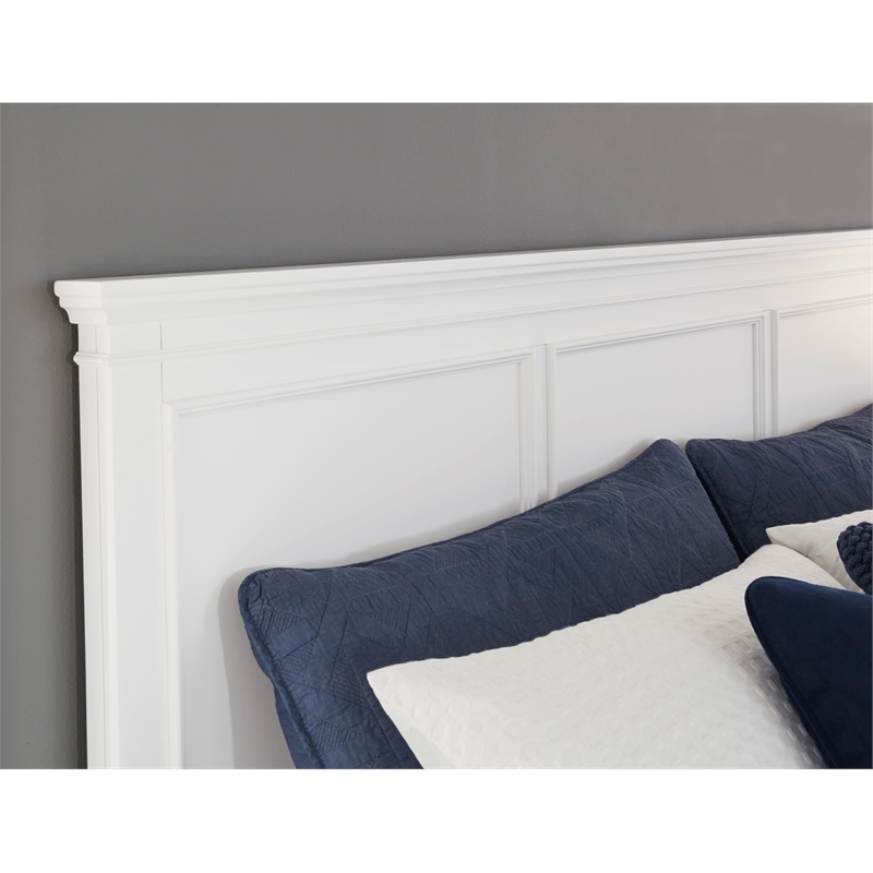 Signature Design by Ashley Fortman White King/California King Panel Headboard