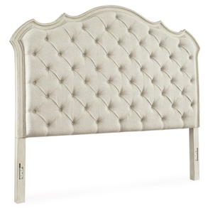 Signature Design by Ashley Arlendyne White Queen Upholstered Panel Headboard