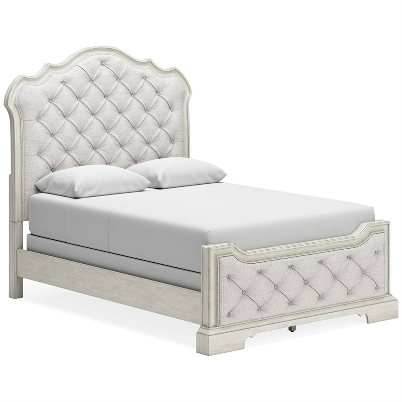 Signature Design by Ashley Arlendyne White Queen Upholstered Panel Headboard