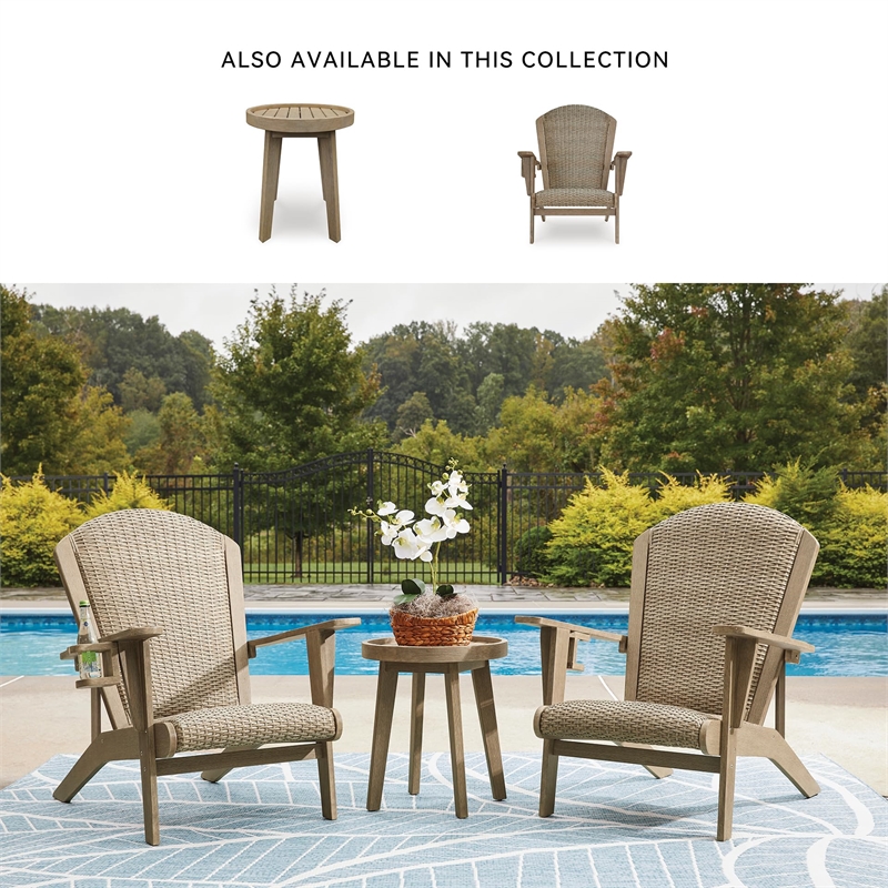 Signature Design by Ashley Coastal Reef Beige Adirondack Chair
