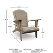 Signature Design by Ashley Coastal Reef Beige Adirondack Chair