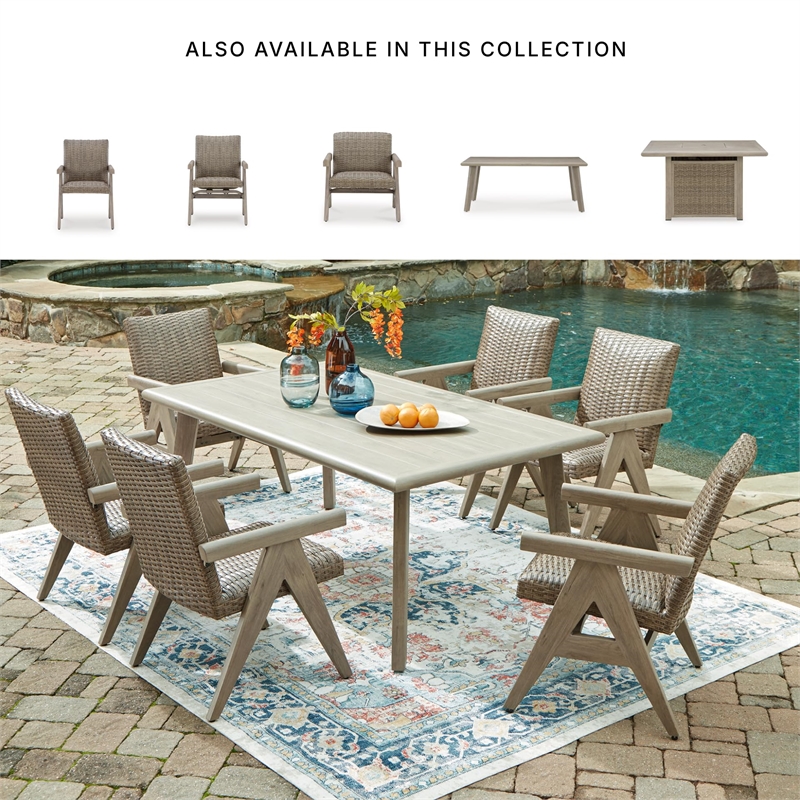 Signature Design by Ashley Haven Retreat Beige Arm Chair - Set of 2