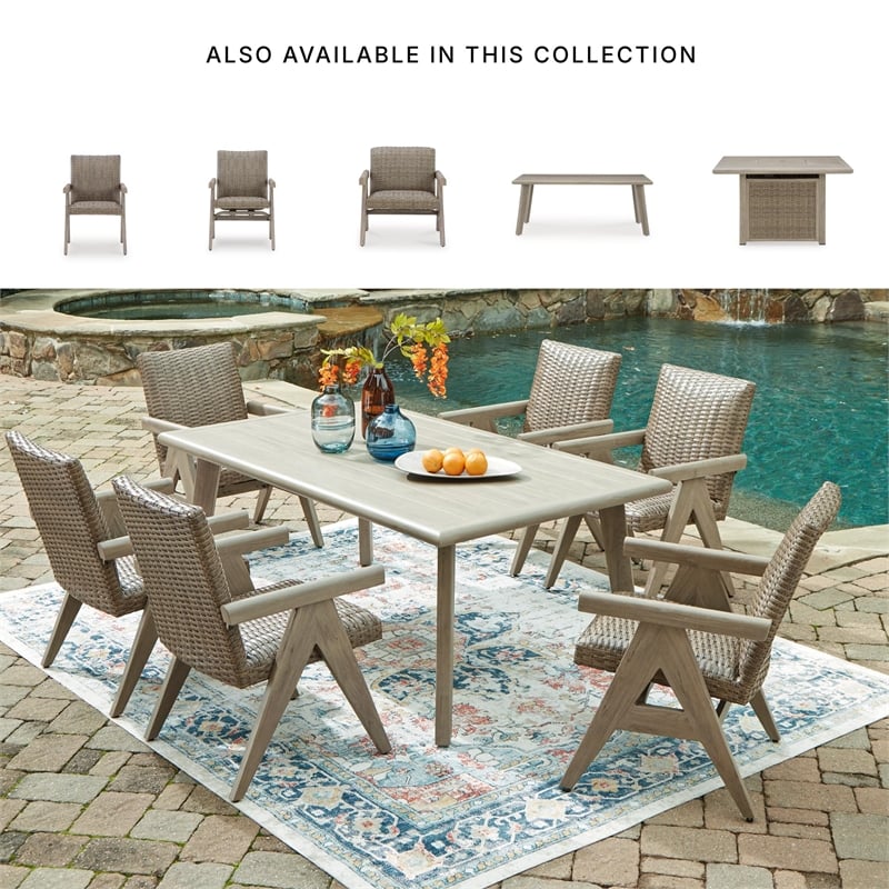 Signature Design by Ashley Haven Retreat Beige Rocking Arm Chair - Set of 2