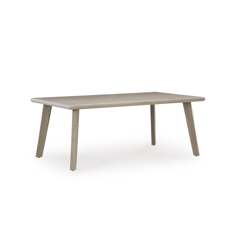 Signature Design by Ashley Haven Retreat Beige RECT Dining Table w/UMB OPT