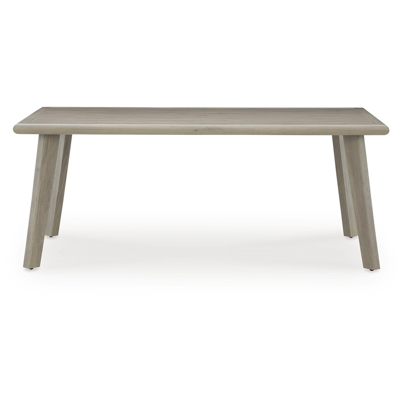 Signature Design by Ashley Haven Retreat Beige RECT Dining Table w/UMB OPT