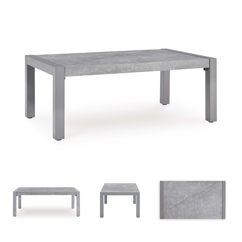 Signature Design by Ashley Agoda Pearl Gray Rectangular Cocktail Table