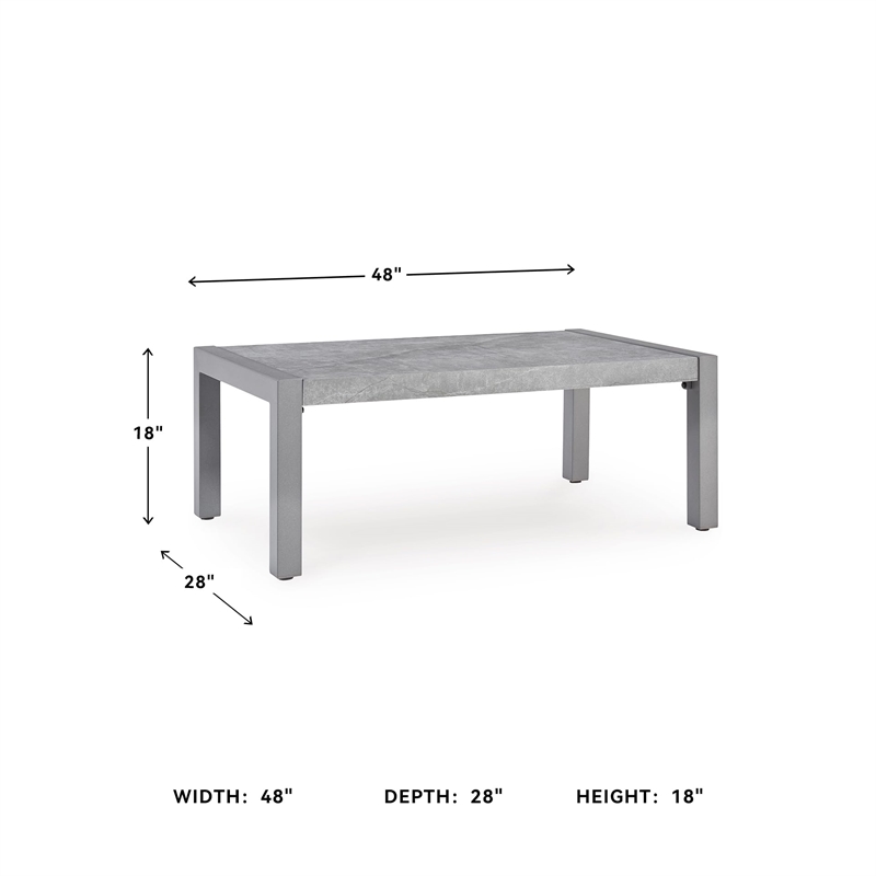 Signature Design by Ashley Agoda Pearl Gray Rectangular Cocktail Table