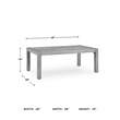 Signature Design by Ashley Agoda Pearl Gray Rectangular Cocktail Table