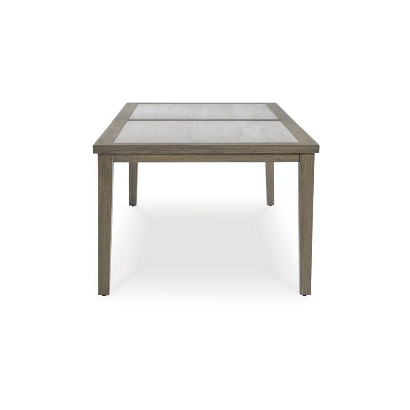 Signature Design by Ashley Rainier Ranch Brown Outdoor Dining Table