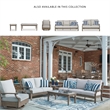 Signature Design by Ashley Rainier Ranch Brown Outdoor Sofa with Cushion