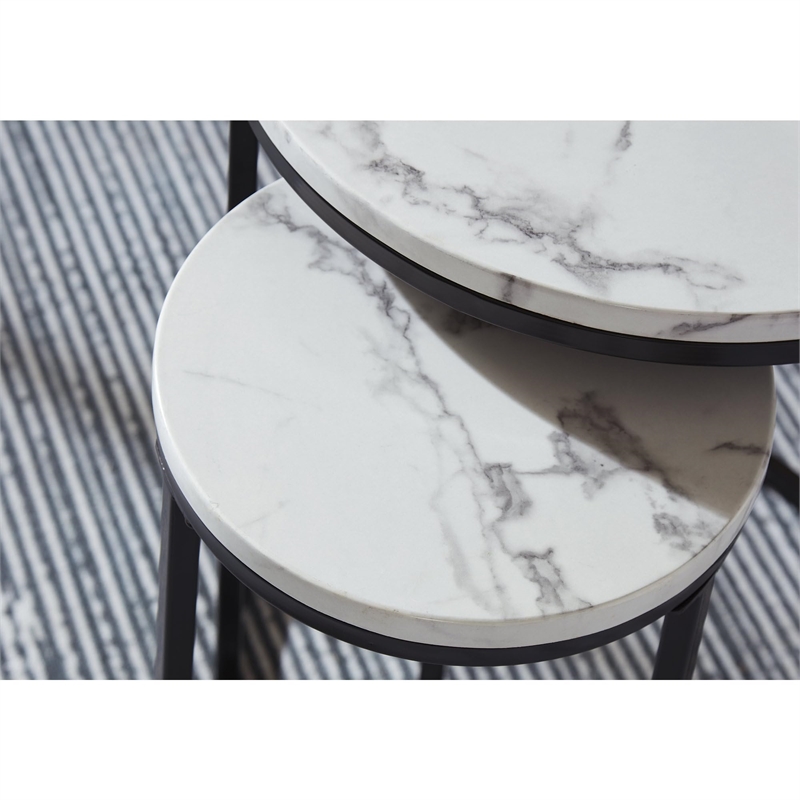 Signature Design by Ashley Jusmour Black Table - Set of 4