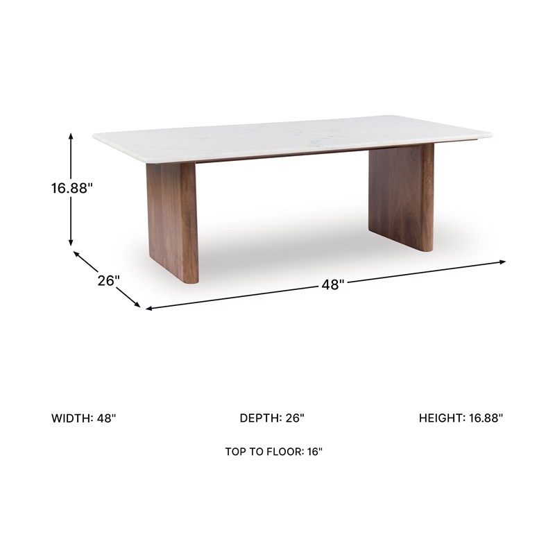 Signature Design by Ashley Isanti White Coffee Table