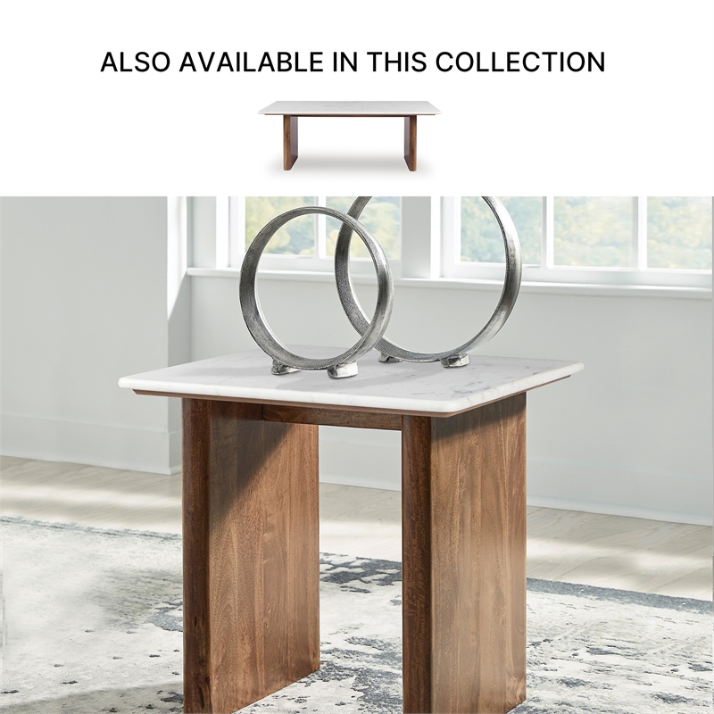 Signature Design by Ashley Isanti White End Table