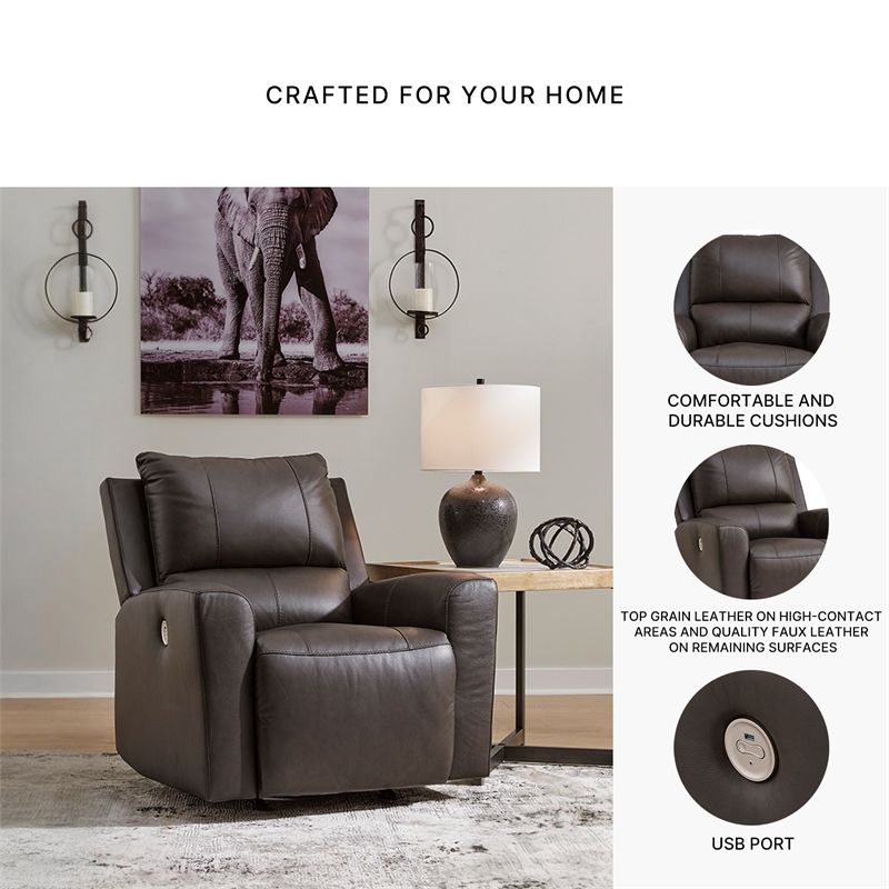 Signature Design by Ashley Boxmere Brown Power Recliner