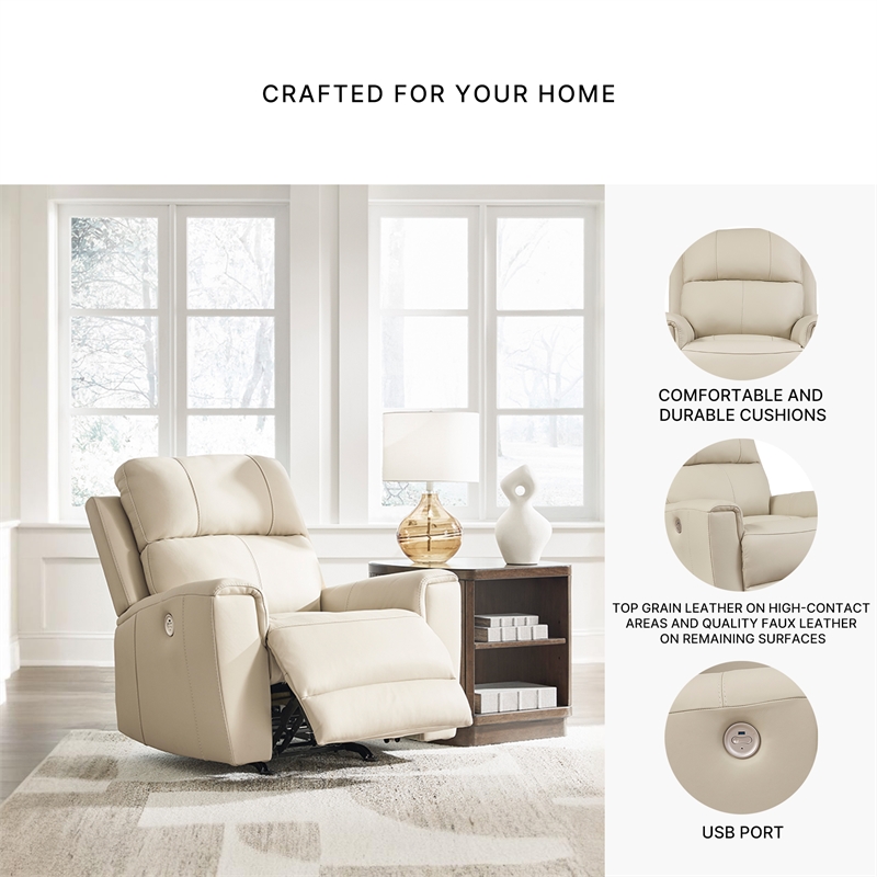 Signature Design by Ashley Dahlmoore Beige Power Recliner