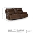Signature Design by Ashley VonRyan Brown Power Reclining Loveseat