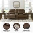 Signature Design by Ashley VonRyan Brown Power Reclining Loveseat